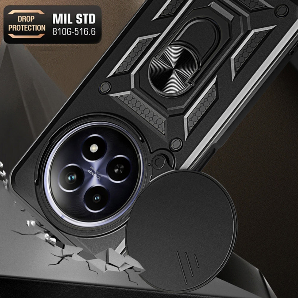 Custodia per Xiaomi 14 Ultra, Techsuit, CamShield, Nera