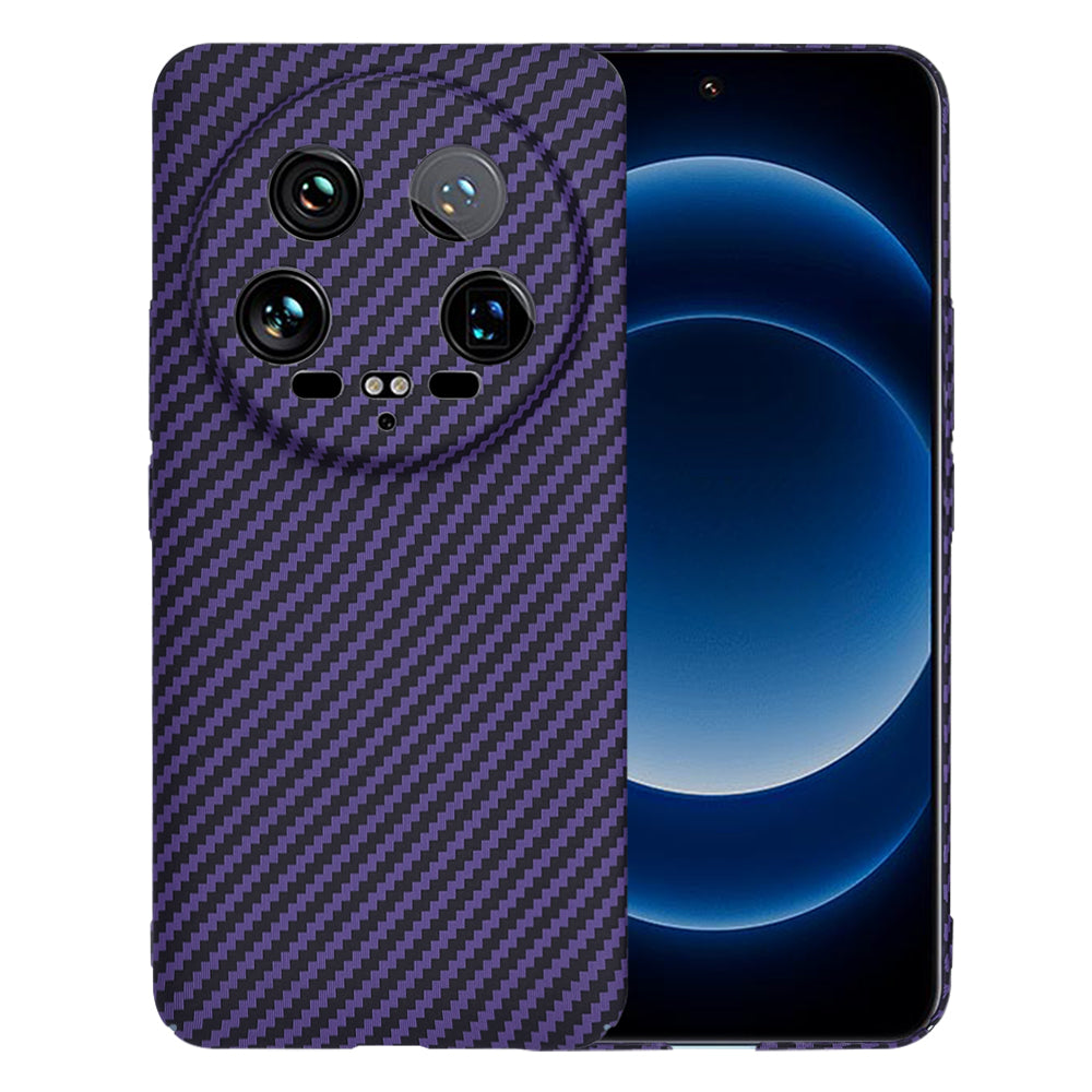 Custodia per Xiaomi 14 Ultra, Techsuit, Carbonite FiberShell, Viola