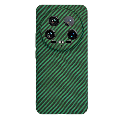Custodia per Xiaomi 14 Ultra, Techsuit, Carbonite FiberShell, Verde