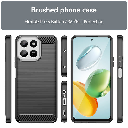 Custodia per Xiaomi 14T Pro, Techsuit, Carbonio, Nera