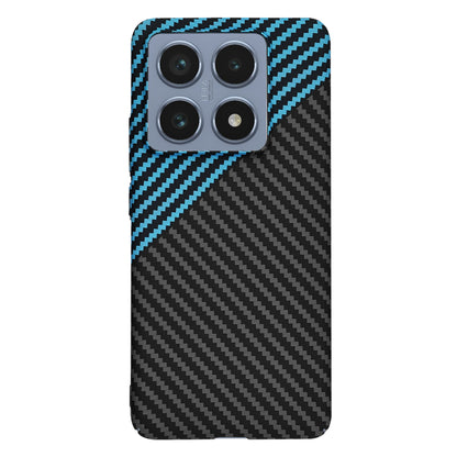 Custodia per Xiaomi 14T Pro, Techsuit, Carbonite FiberShell, Nero Bleu