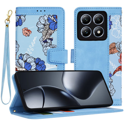 Custodia per Xiaomi 14T Pro, Techsuit, FlipCraft, Blu