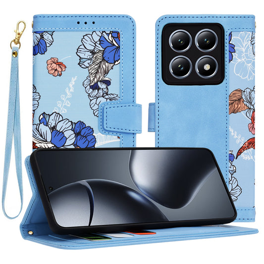 Custodia per Xiaomi 14T Pro, Techsuit, FlipCraft, Blu