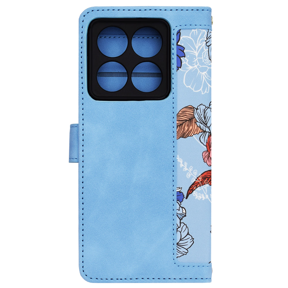 Custodia per Xiaomi 14T Pro, Techsuit, FlipCraft, Blu