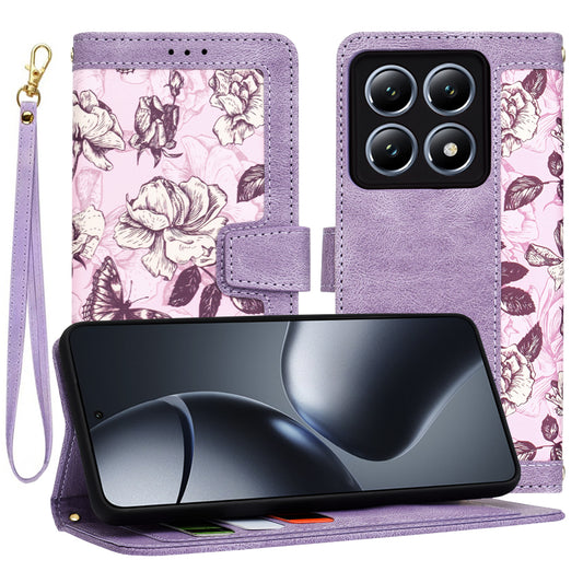 Custodia per Xiaomi 14T Pro, Techsuit, FlipCraft, Viola