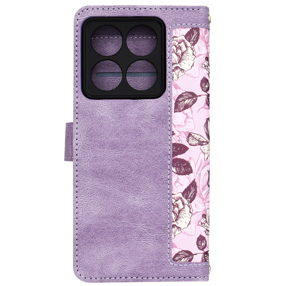 Custodia per Xiaomi 14T Pro, Techsuit, FlipCraft, Viola