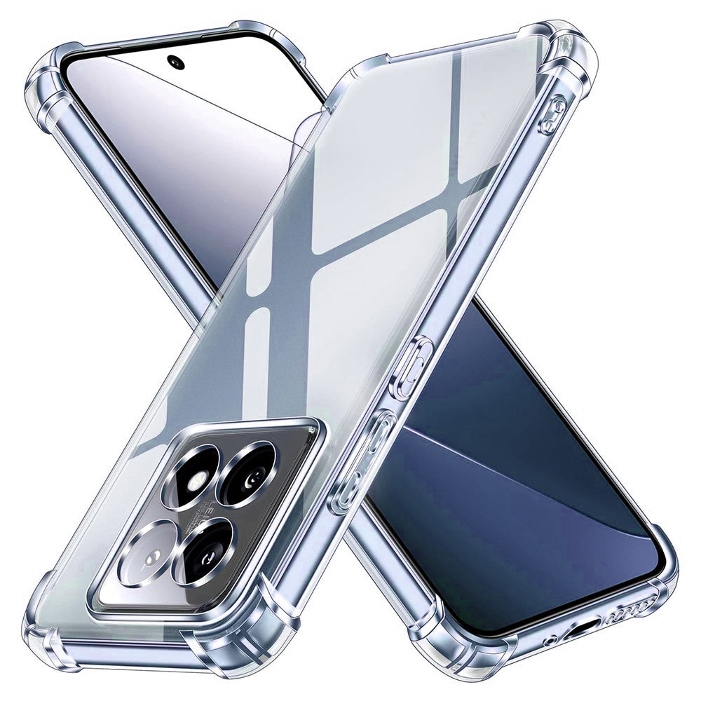 Custodia per Xiaomi 14T Pro, Techsuit, Shockproof Clear, Trasparente