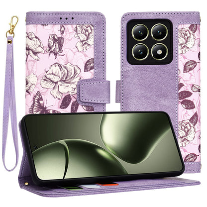 Custodia per Xiaomi 14T, Techsuit, FlipCraft, Viola