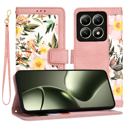 Custodia per Xiaomi 14T, Techsuit, FlipCraft, Rosa
