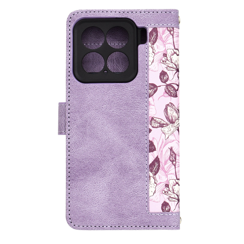Custodia per Xiaomi 15, Techsuit, FlipCraft, Viola