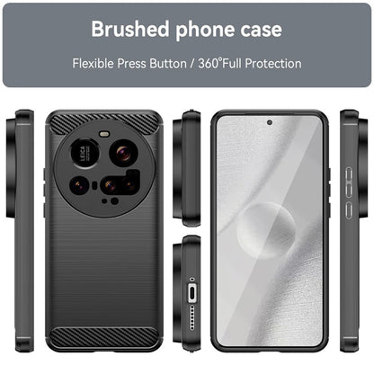 Custodia per Xiaomi 15 Ultra, Techsuit, Carbonio, Nera