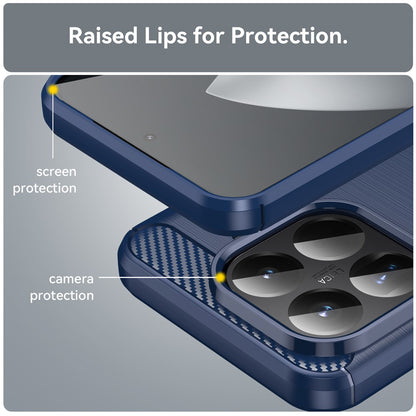 Custodia per Xiaomi 15T Pro, Techsuit, Carbonio, Blu