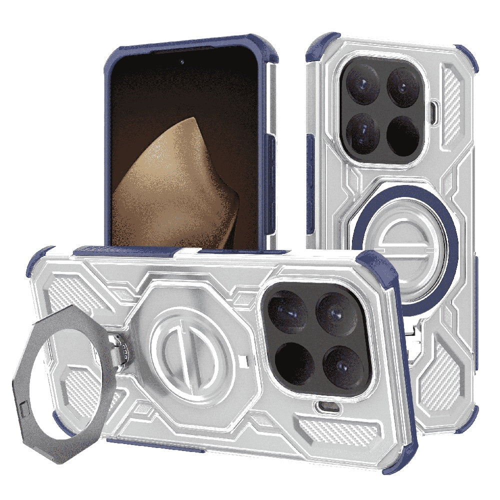 Custodia per Xiaomi 15T Pro, Techsuit, Carbon Shield Pro, Blu