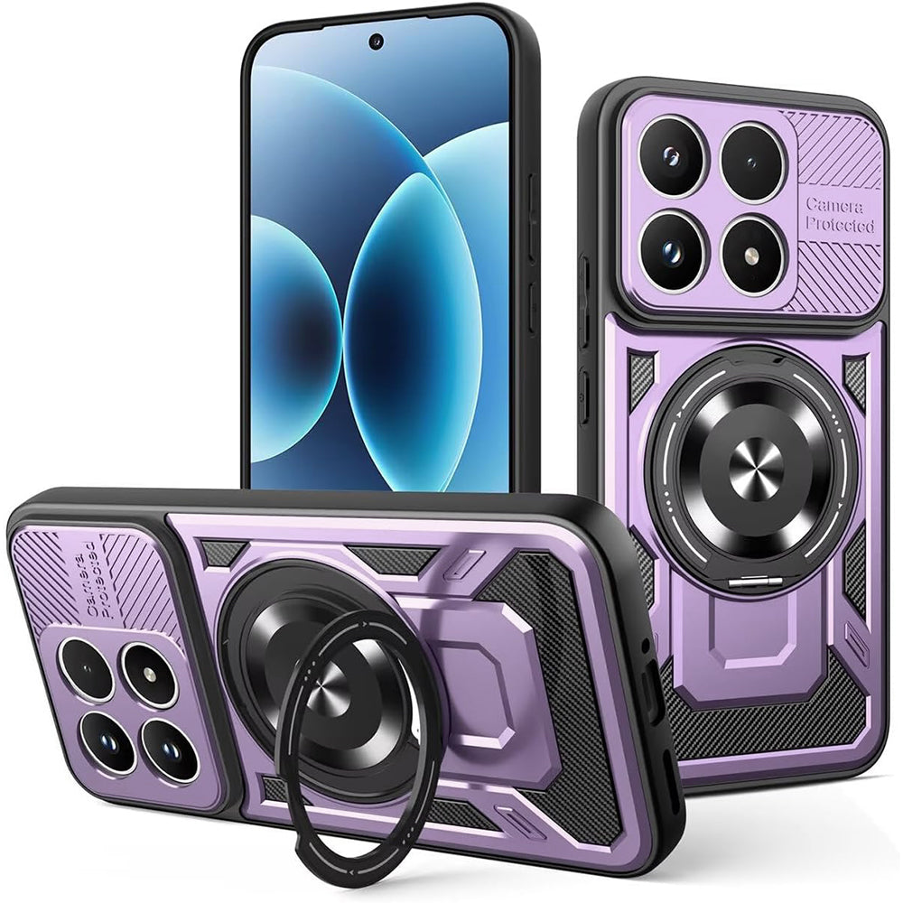 Custodia per Xiaomi 17, Techsuit, RuggedCam, Viola