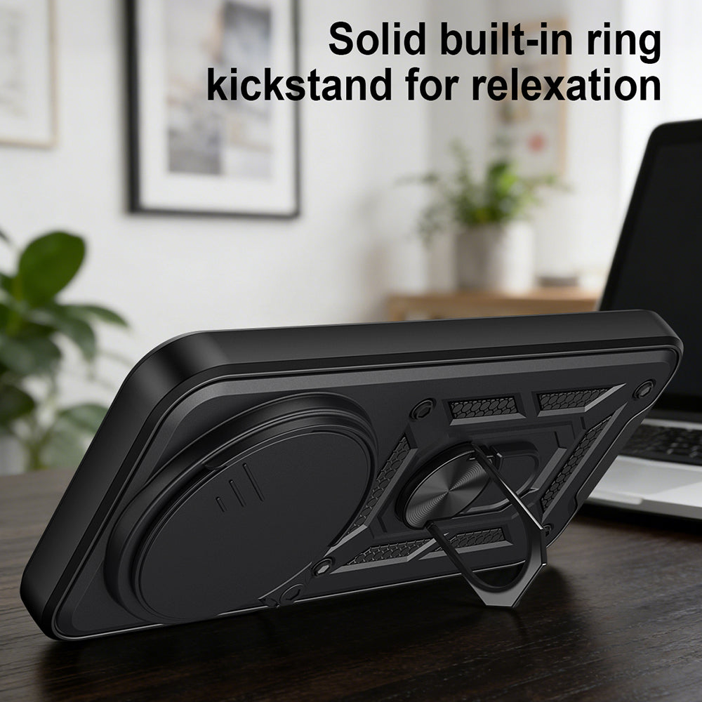 Custodia per Xiaomi 17 Ultra, Techsuit, CamShield, Nera