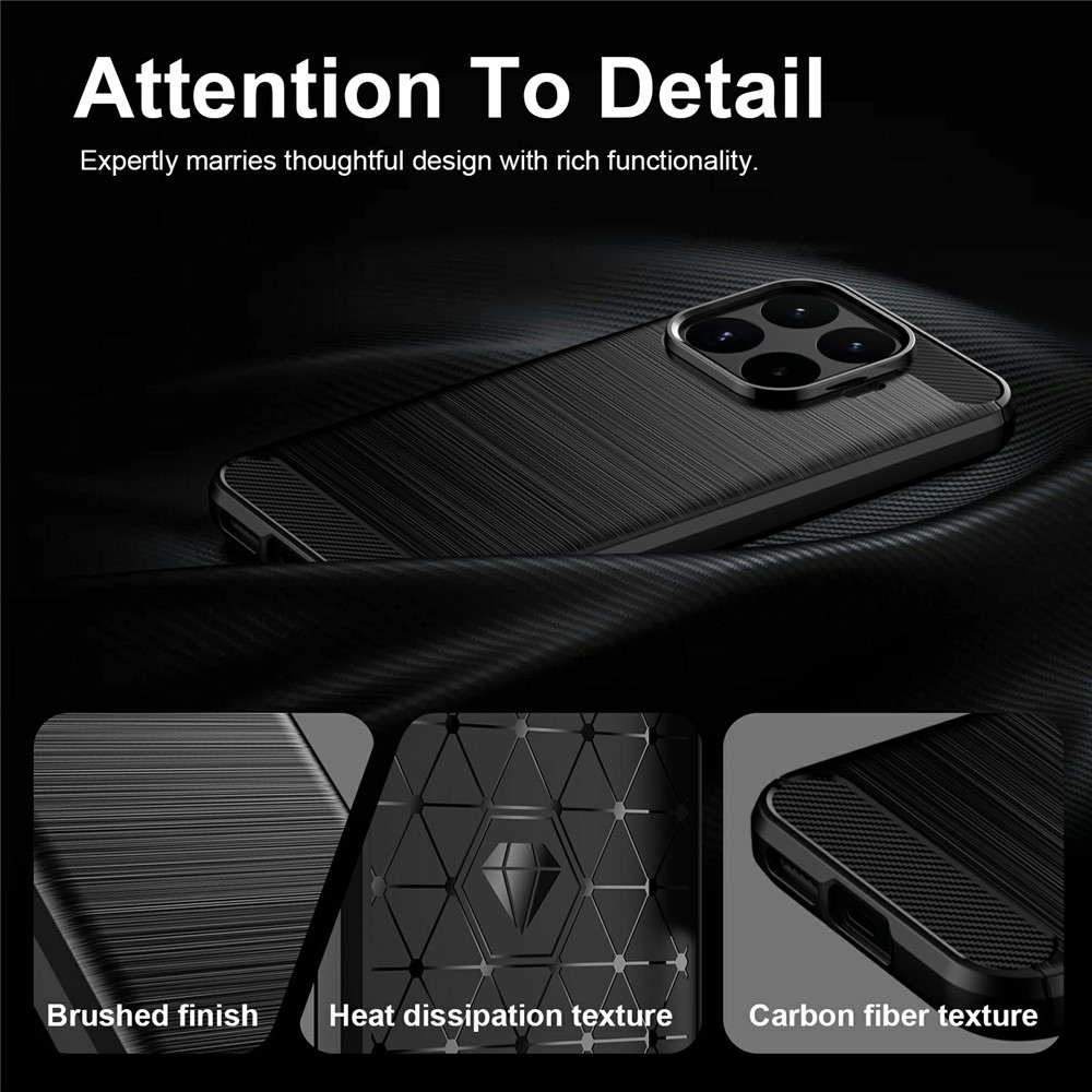 Custodia per Xiaomi 17T, OEM, Carbon Black, Nera