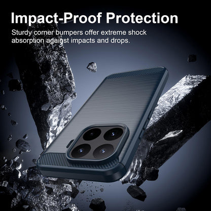 Custodia per Xiaomi 17T Pro, Techsuit, Carbonio, Blu