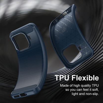 Custodia per Xiaomi 17T Pro, Techsuit, Carbonio, Blu