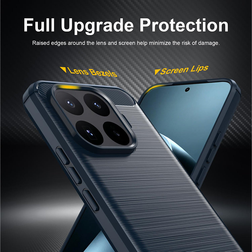 Custodia per Xiaomi 17T Pro, Techsuit, Carbonio, Blu