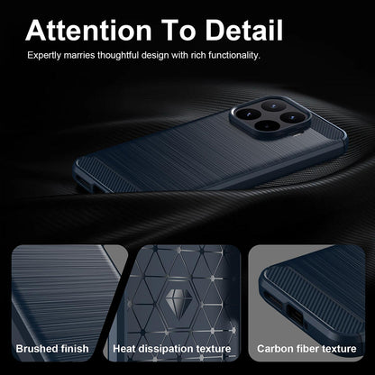 Custodia per Xiaomi 17T Pro, Techsuit, Carbonio, Blu