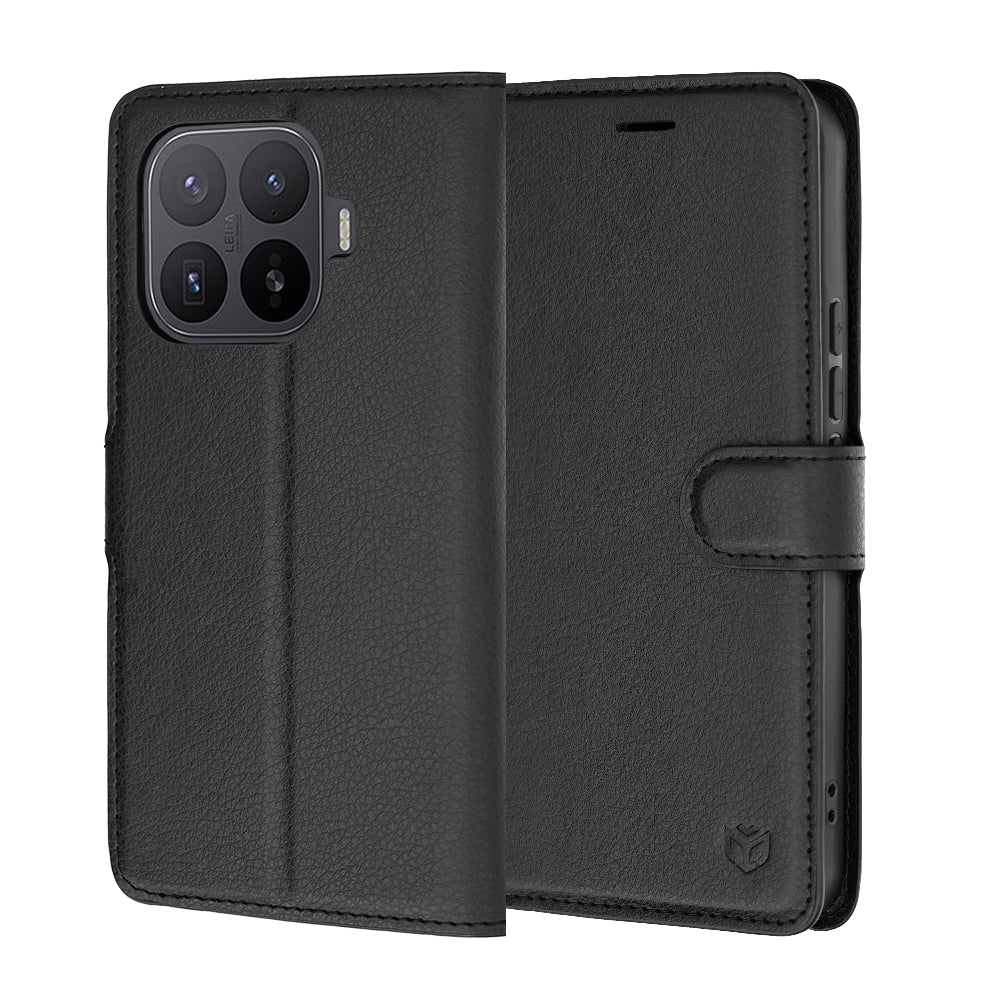 Custodia per Xiaomi 17T Pro, Techsuit, Leather Folio, Nera