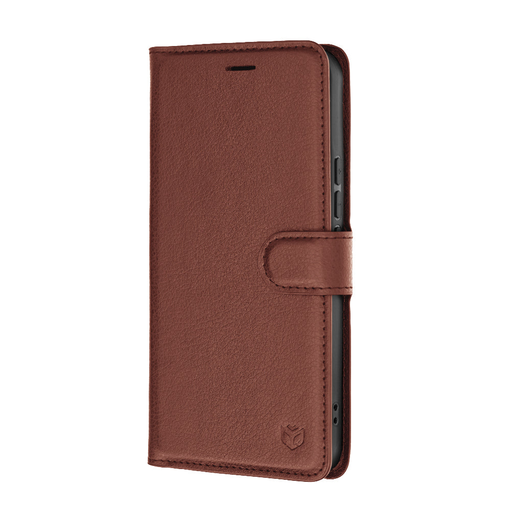 Custodia per Xiaomi 17T, Techsuit, Leather Folio, Marrone