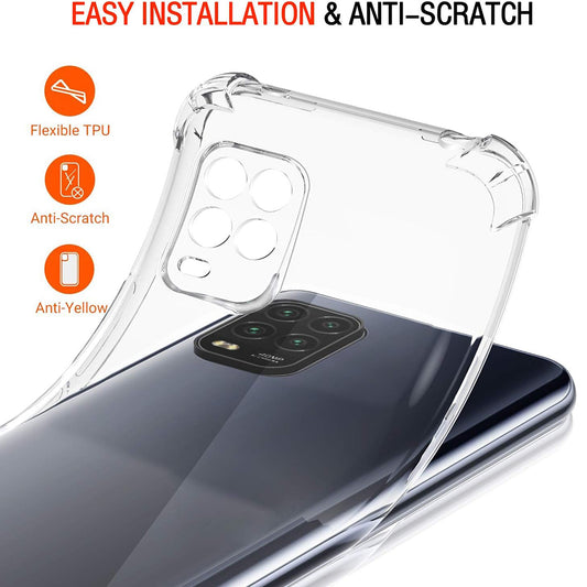 Custodia per Xiaomi Mi 10 Lite 5G, Techsuit, Shockproof Clear, Trasparente