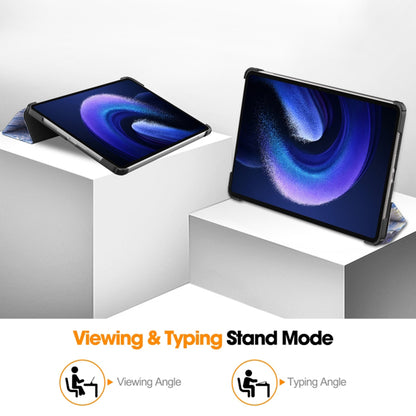 Custodia per Xiaomi Pad 6 / 6 Pro, Techsuit, FoldPro Starry Night, Multicolore