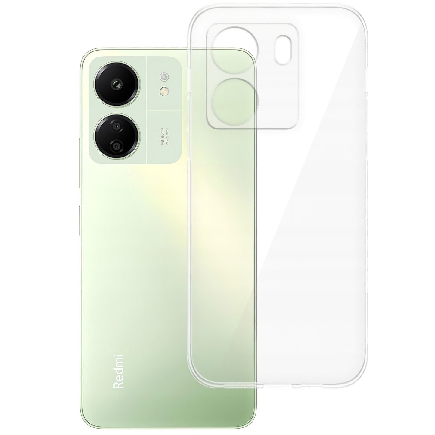 Custodia per Xiaomi Poco C65 / Redmi 13C, Tech-Protect, Flexair+, Trasparente 