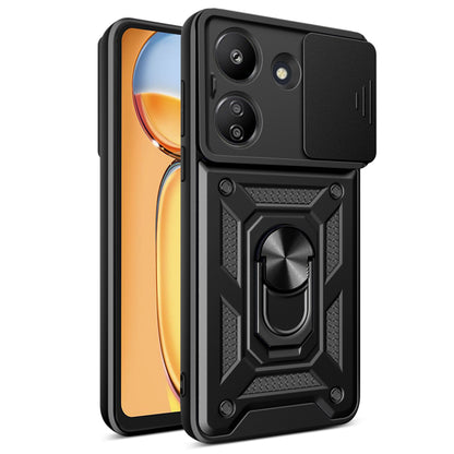 Custodia per Xiaomi Poco C65 / Redmi 13C, Techsuit, CamShield, Nera