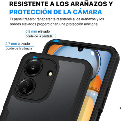 Custodia per Xiaomi Poco C65 / Redmi 13C, Techsuit, ColorVerse 360, Nera