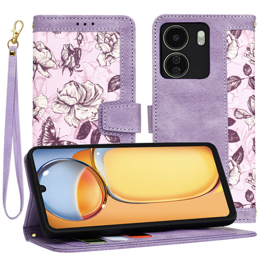 Custodia per Xiaomi Poco C65 / Redmi 13C, Techsuit, FlipCraft, Viola
