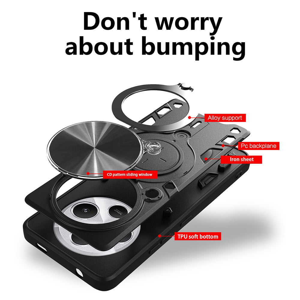 Custodia per Xiaomi Poco C75 / Redmi 14C, Techsuit, CamGuard Pro, Viola