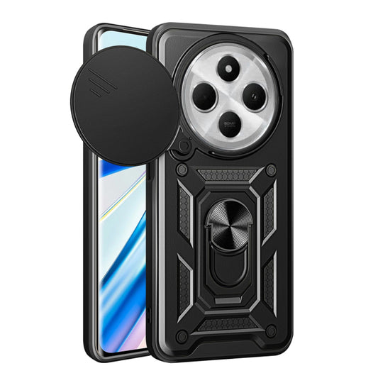 Custodia per Xiaomi Poco C75 / Redmi 14C, Techsuit, CamShield, Nera