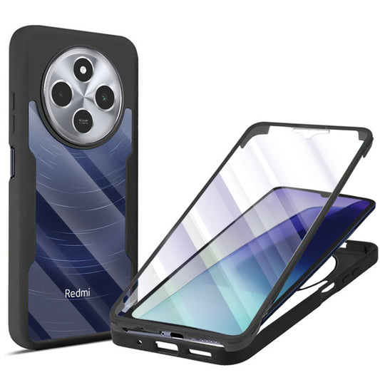 Custodia per Xiaomi Poco C75 / Redmi 14C, Techsuit, ColorVerse 360, Nera