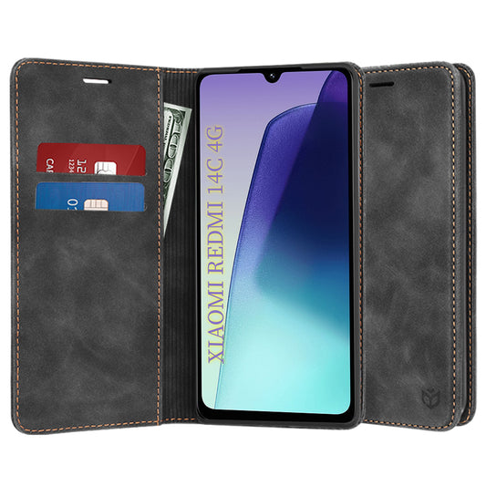 Custodia per Xiaomi Poco C75 / Redmi 14C, Techsuit, Confy, Nera