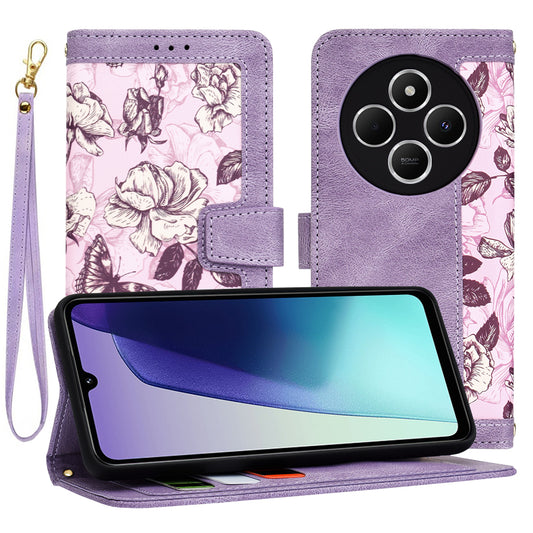 Custodia per Xiaomi Poco C75 / Redmi 14C, Techsuit, FlipCraft, Viola