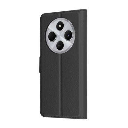 Custodia per Xiaomi Poco C75 / Redmi 14C, Techsuit, Leather Folio, Nera