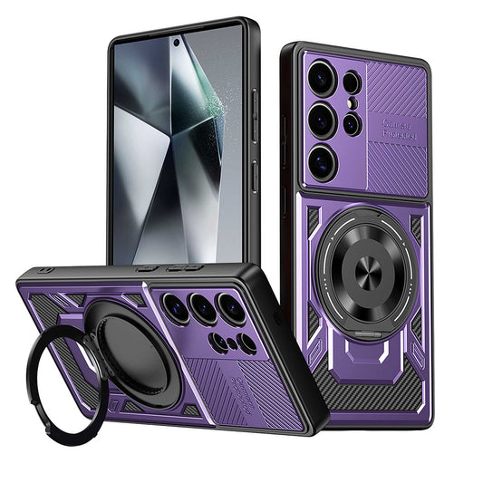 Custodia per Xiaomi Poco C75 / Redmi 14C, Techsuit, RuggedCam, Viola
