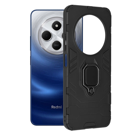 Custodia per Xiaomi Poco C75 / Redmi 14C, Techsuit, Shield, Nera