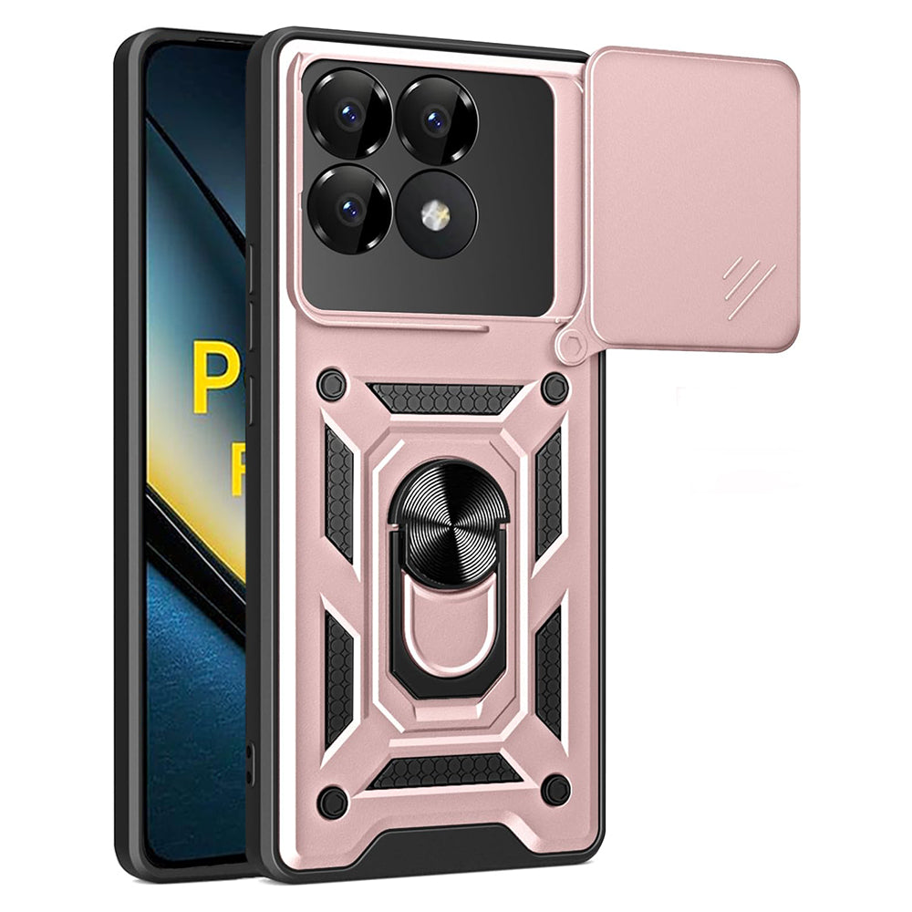 Custodia per Xiaomi Poco F6 Pro, Techsuit, CamShield, Rosa