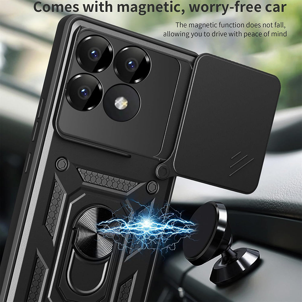 Custodia per Xiaomi Poco F6 Pro, Techsuit, CamShield, Rosa