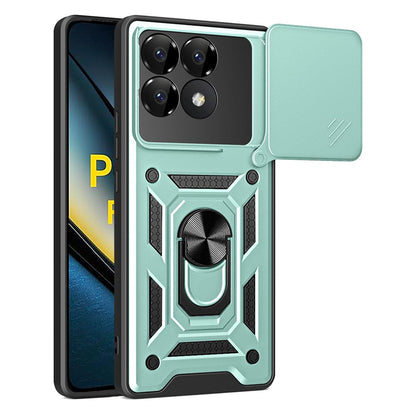 Custodia per Xiaomi Poco F6 Pro, Techsuit, CamShield, Verde