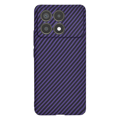 Custodia per Xiaomi Poco F6 Pro, Techsuit, Carbonite FiberShell, Viola