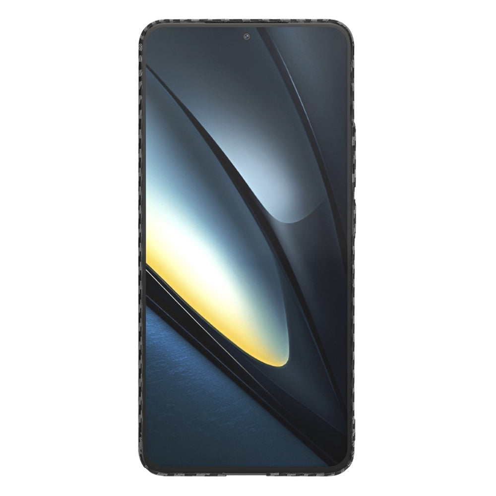 Custodia per Xiaomi Poco F6 Pro, Techsuit, Carbonite FiberShell, Nera
