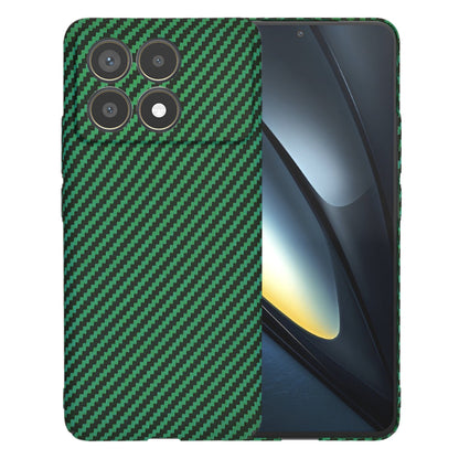 Custodia per Xiaomi Poco F6 Pro, Techsuit, Carbonite FiberShell, Verde