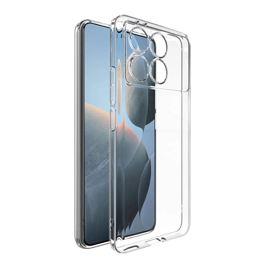 Custodia per Xiaomi Poco F6 Pro, Techsuit, Chiara, Trasparente
