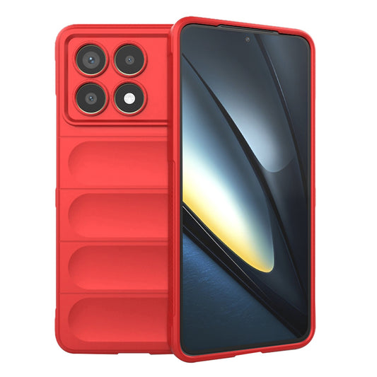 Custodia per Xiaomi Poco F6 Pro, Techsuit, Magic Shield, Rossa