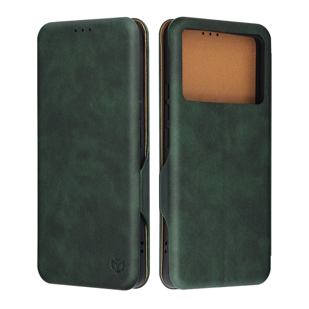 Custodia per Xiaomi Poco F6 Pro, Techsuit, Safe Wallet Plus, Verde