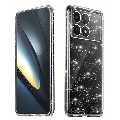 Custodia per Xiaomi Poco F6 Pro, Techsuit, SparkleSkin, Trasparente